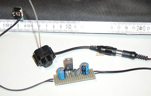 Mini Funkkamera mit Spannungsstabilisierung